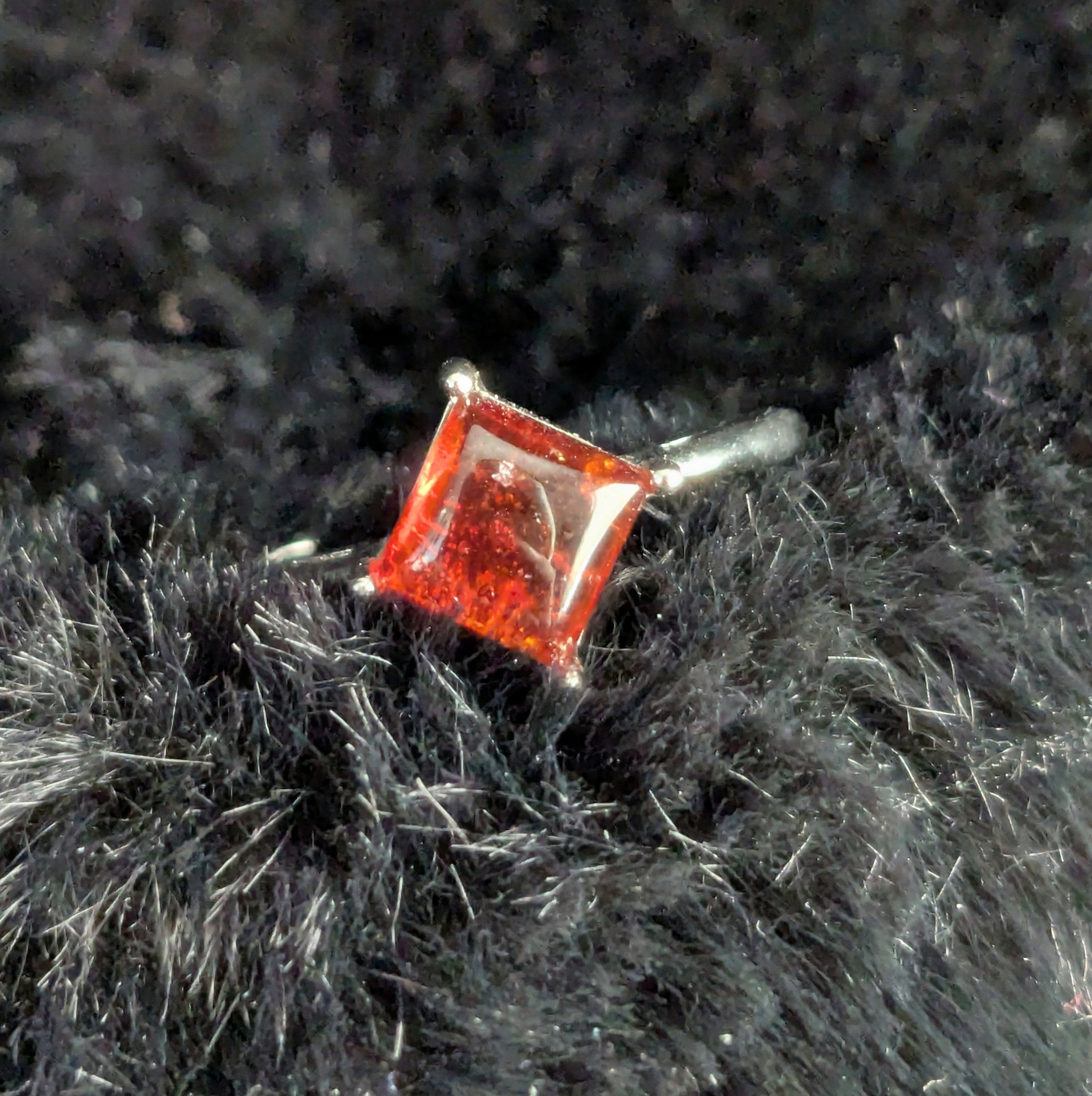 Garnet Adjustable Ring