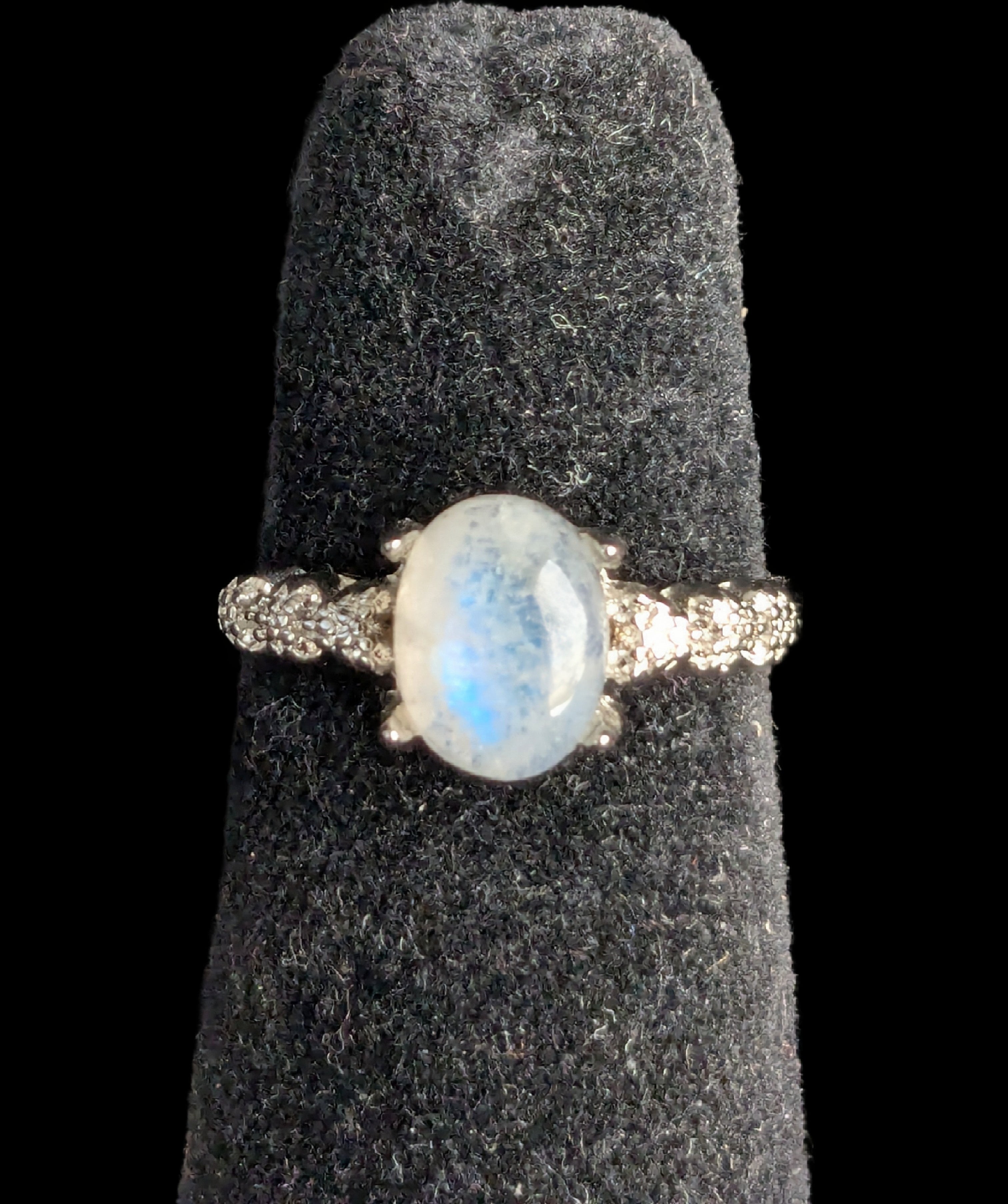Oval Adjustable Moonstone Ring