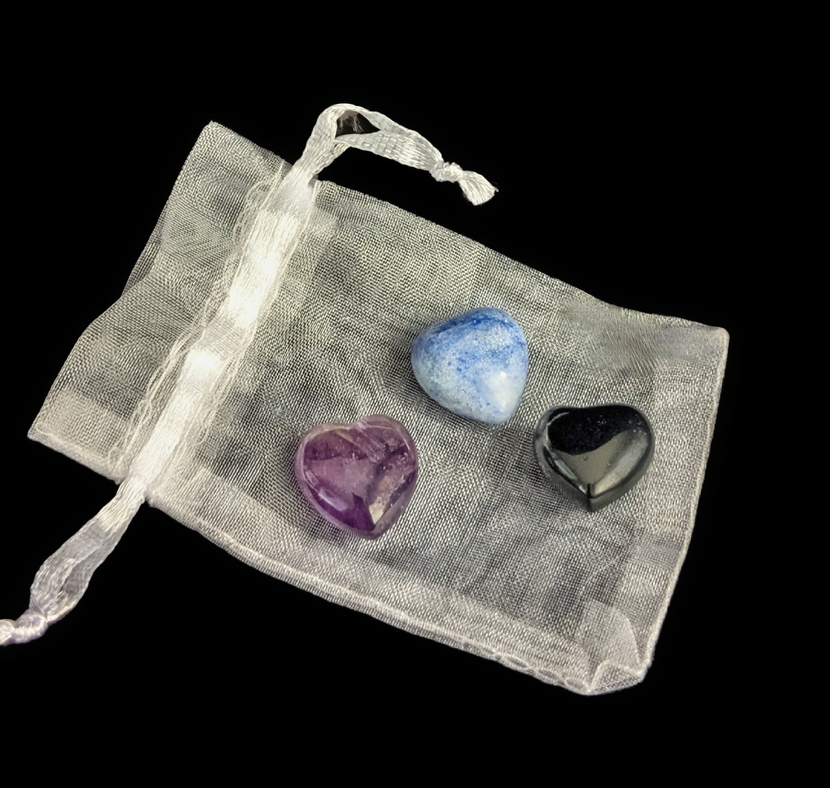 Energy Protection Small Heart Stone Bundle