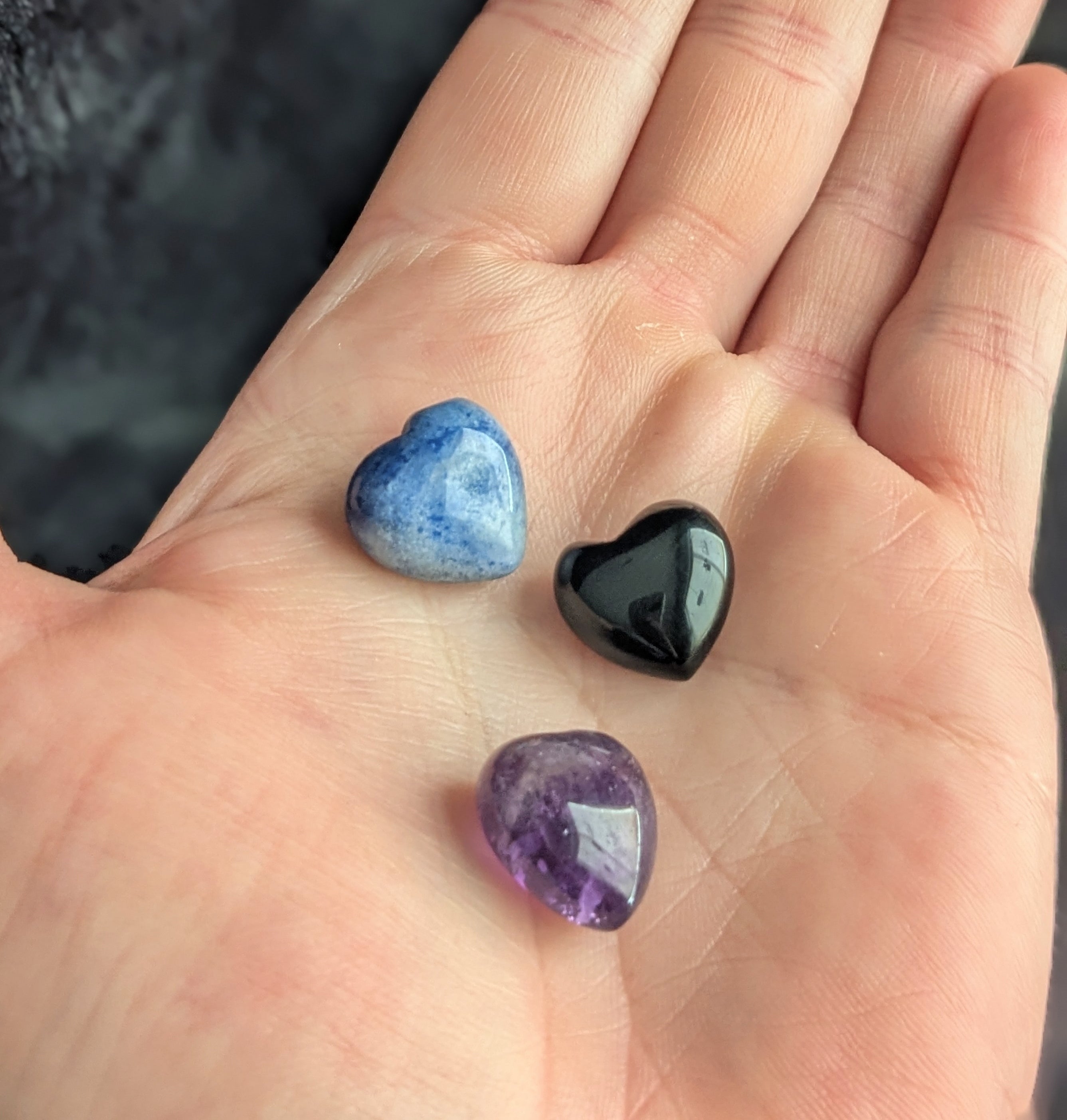 Energy Protection Small Heart Stone Bundle