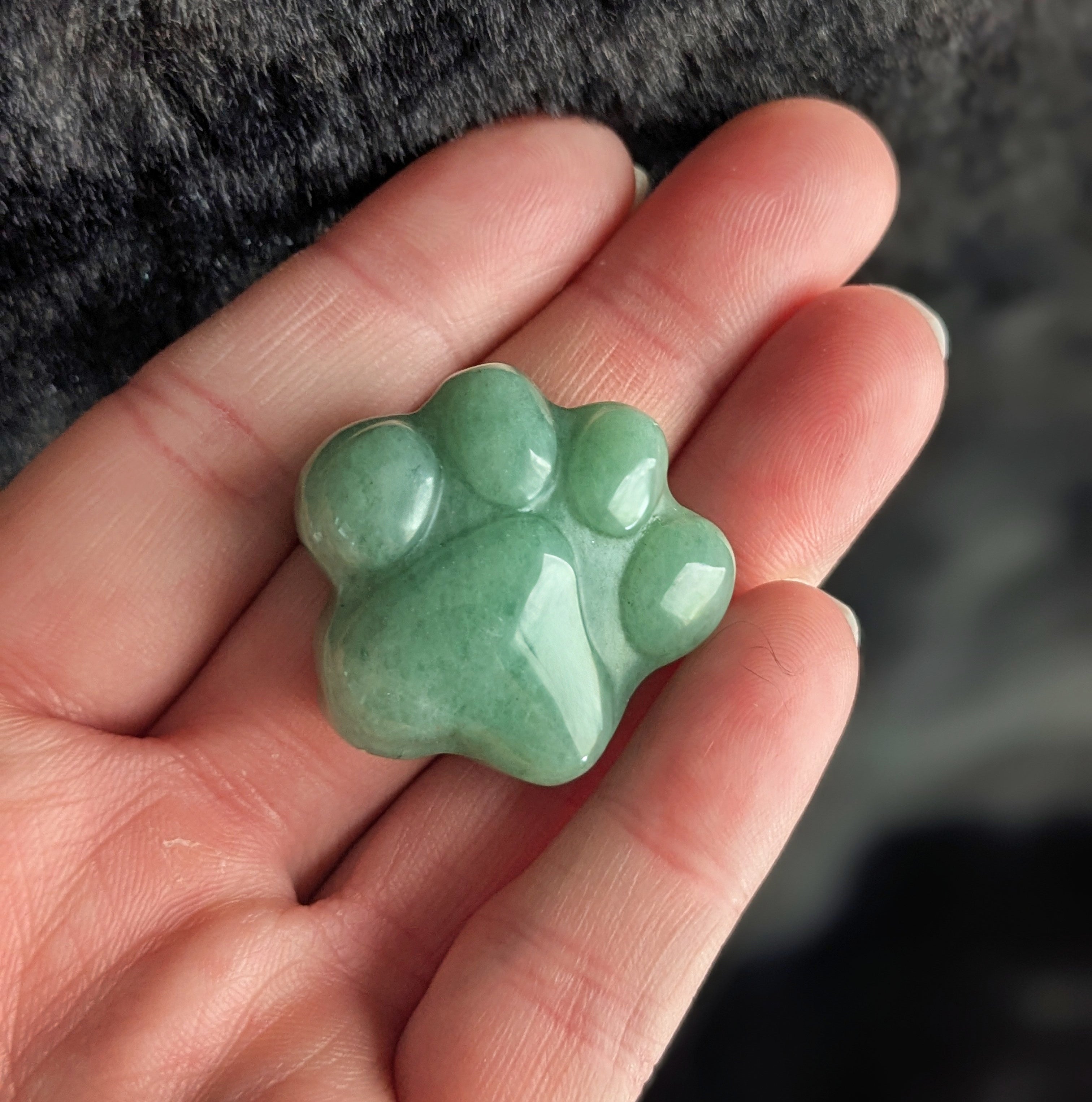 Moss Agate Cat Paw