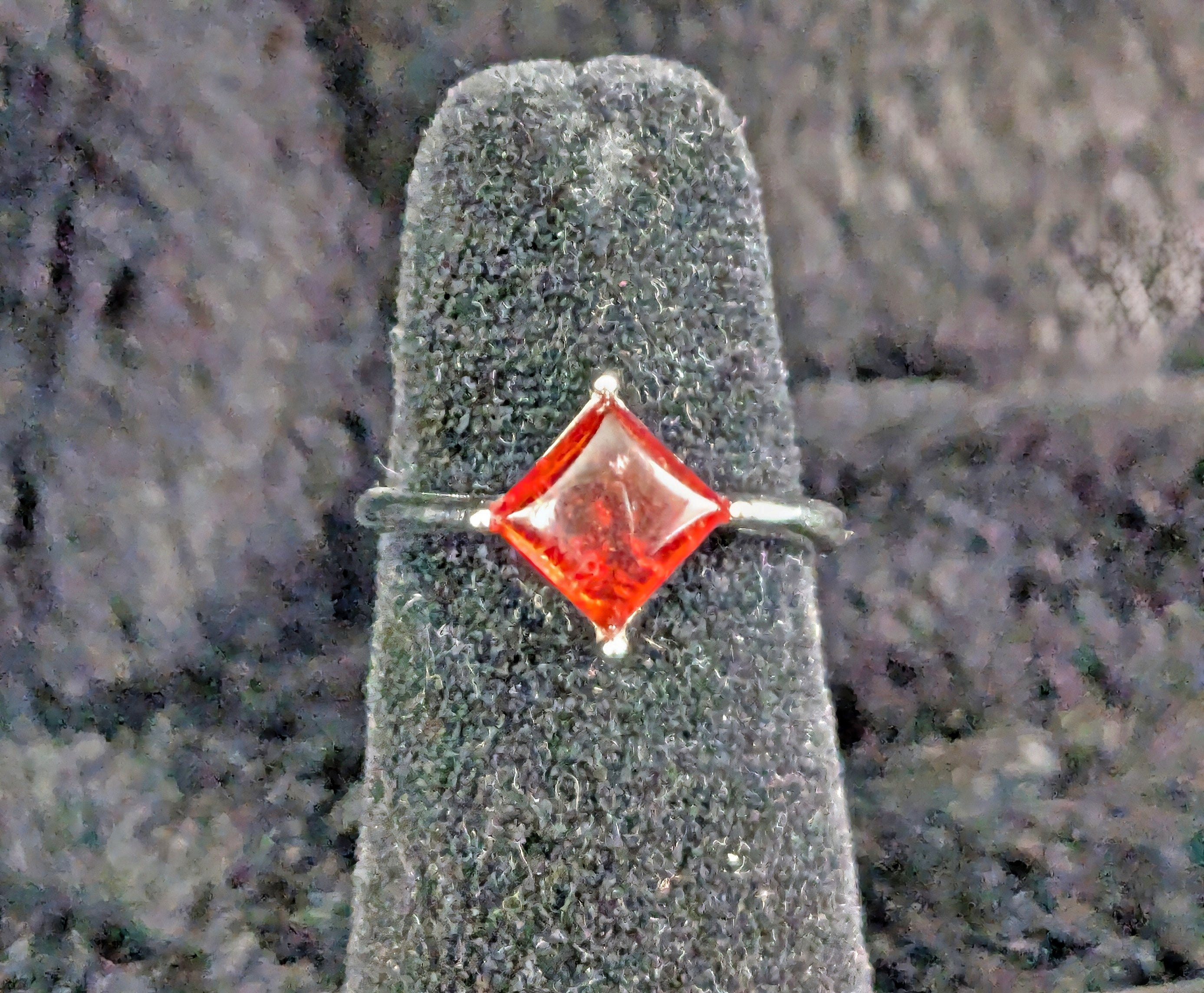 Garnet Adjustable Ring
