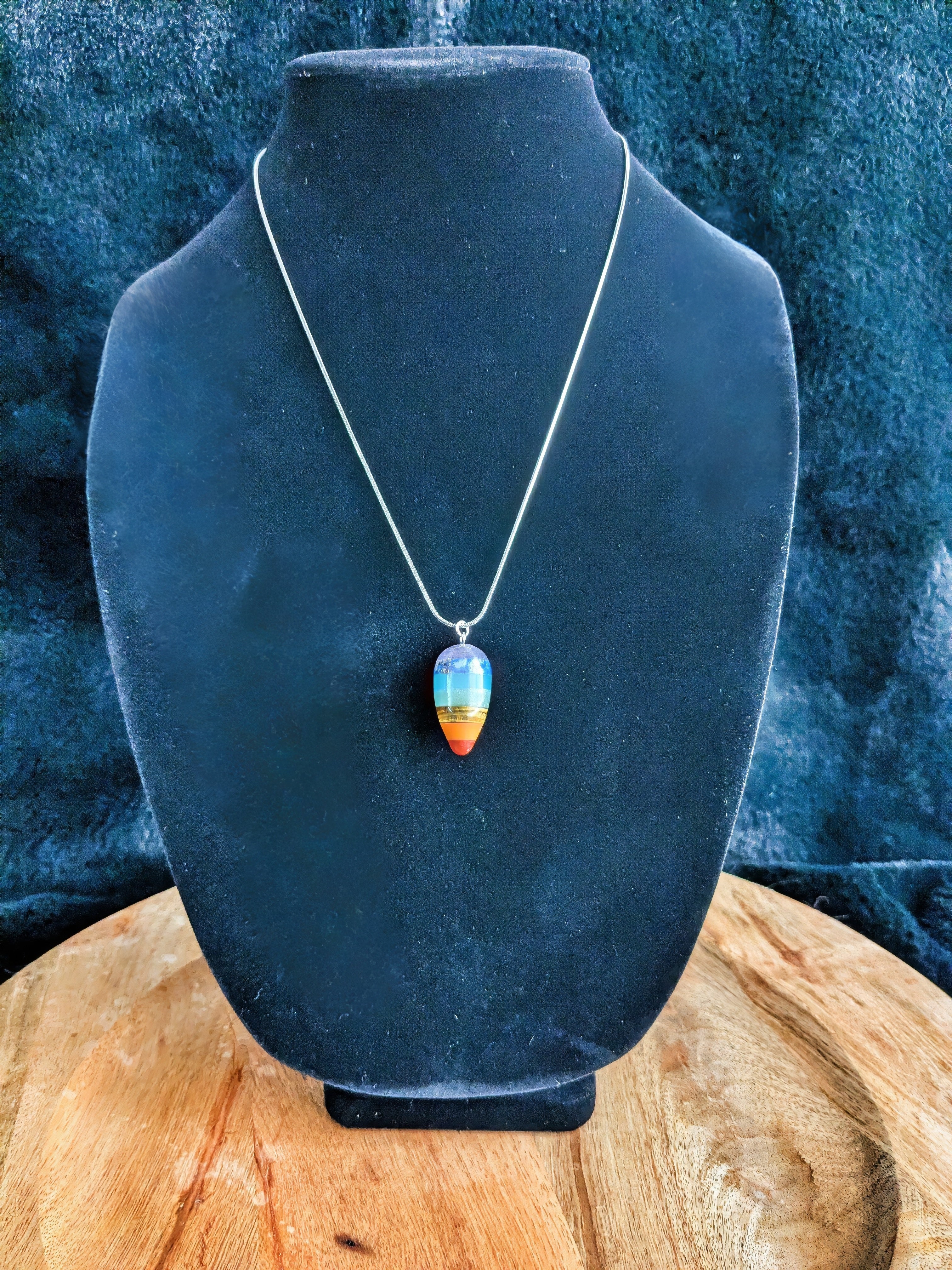 Bullet Chakra Pendant Silver