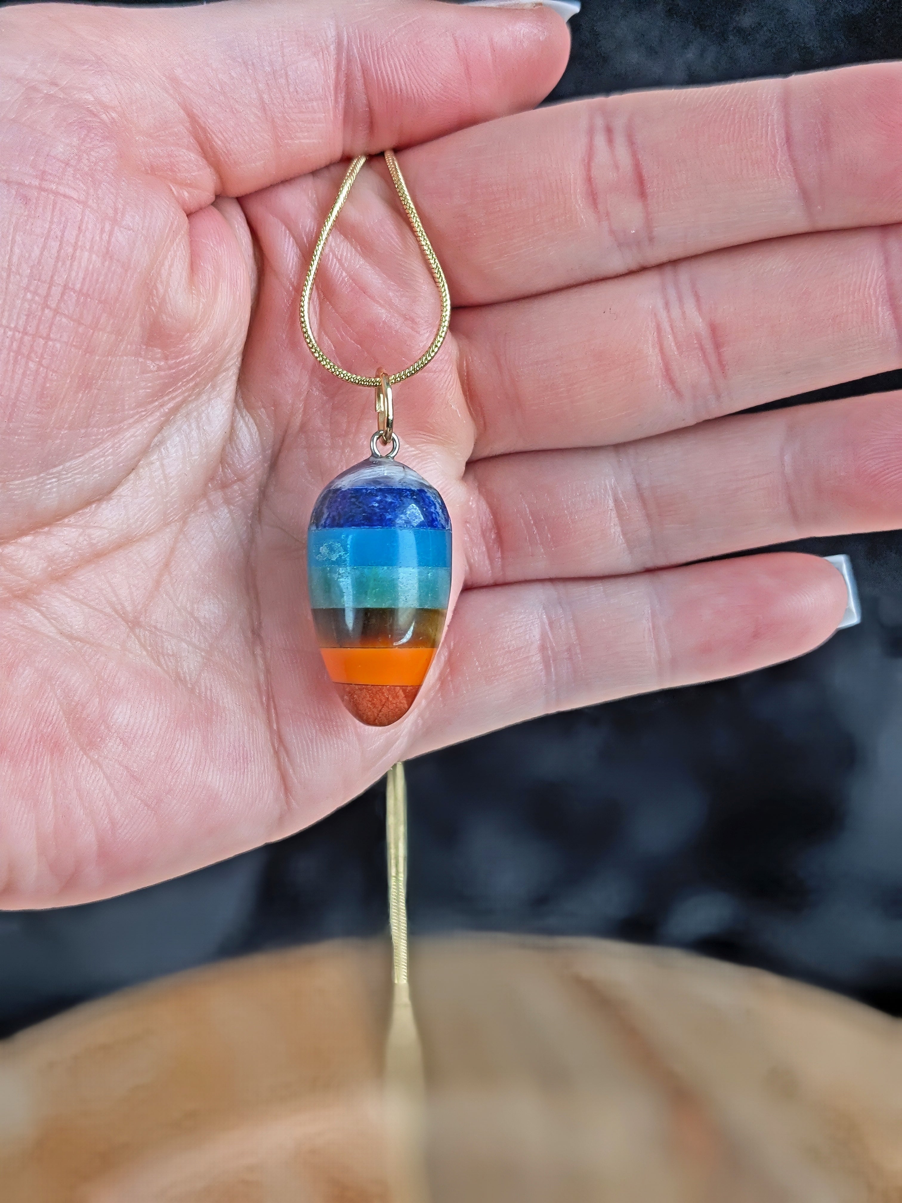 Bullet Chakra Pendant Silver
