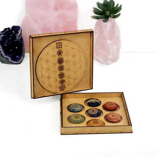 7 Chakra Crystal Grid Set