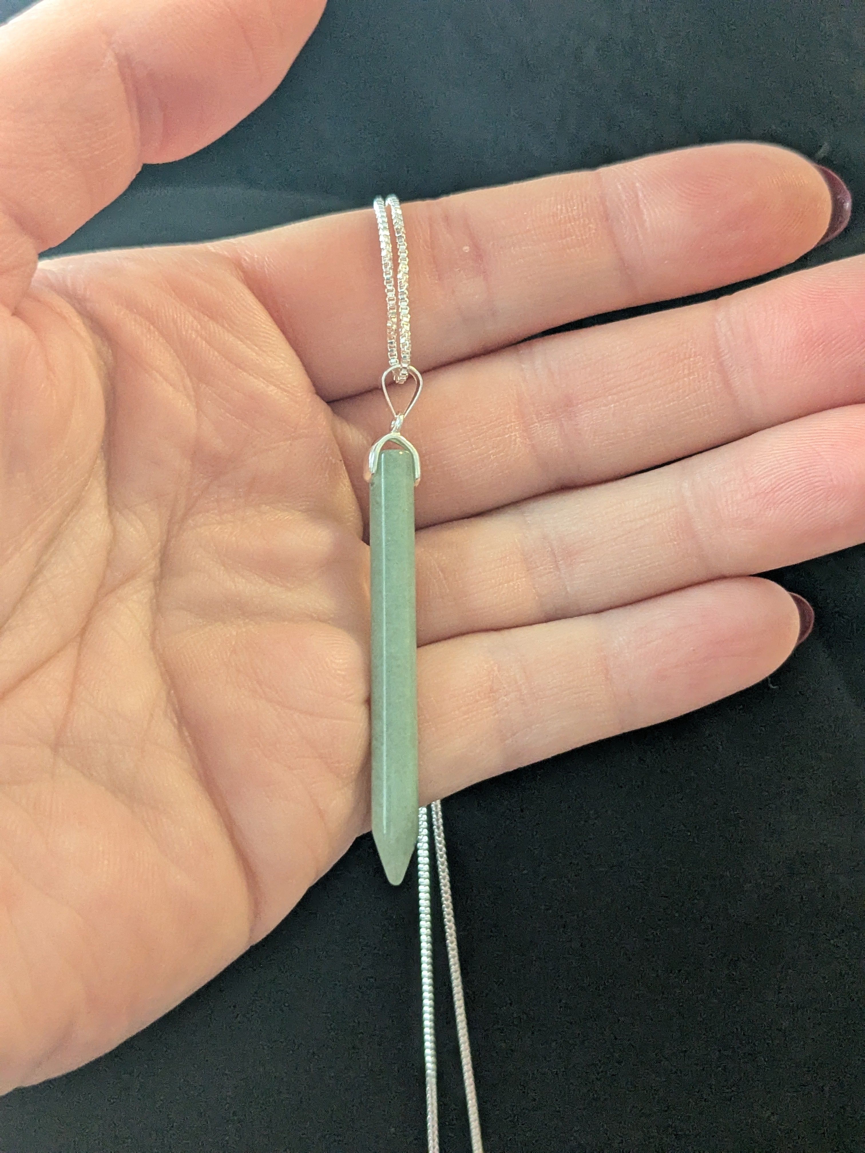 Green Aventurine Spike Pendant
