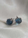 Aquamarine Sterling Silver Studs