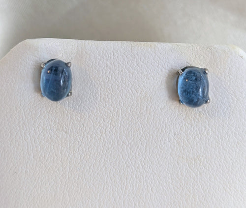 Aquamarine Sterling Silver Studs
