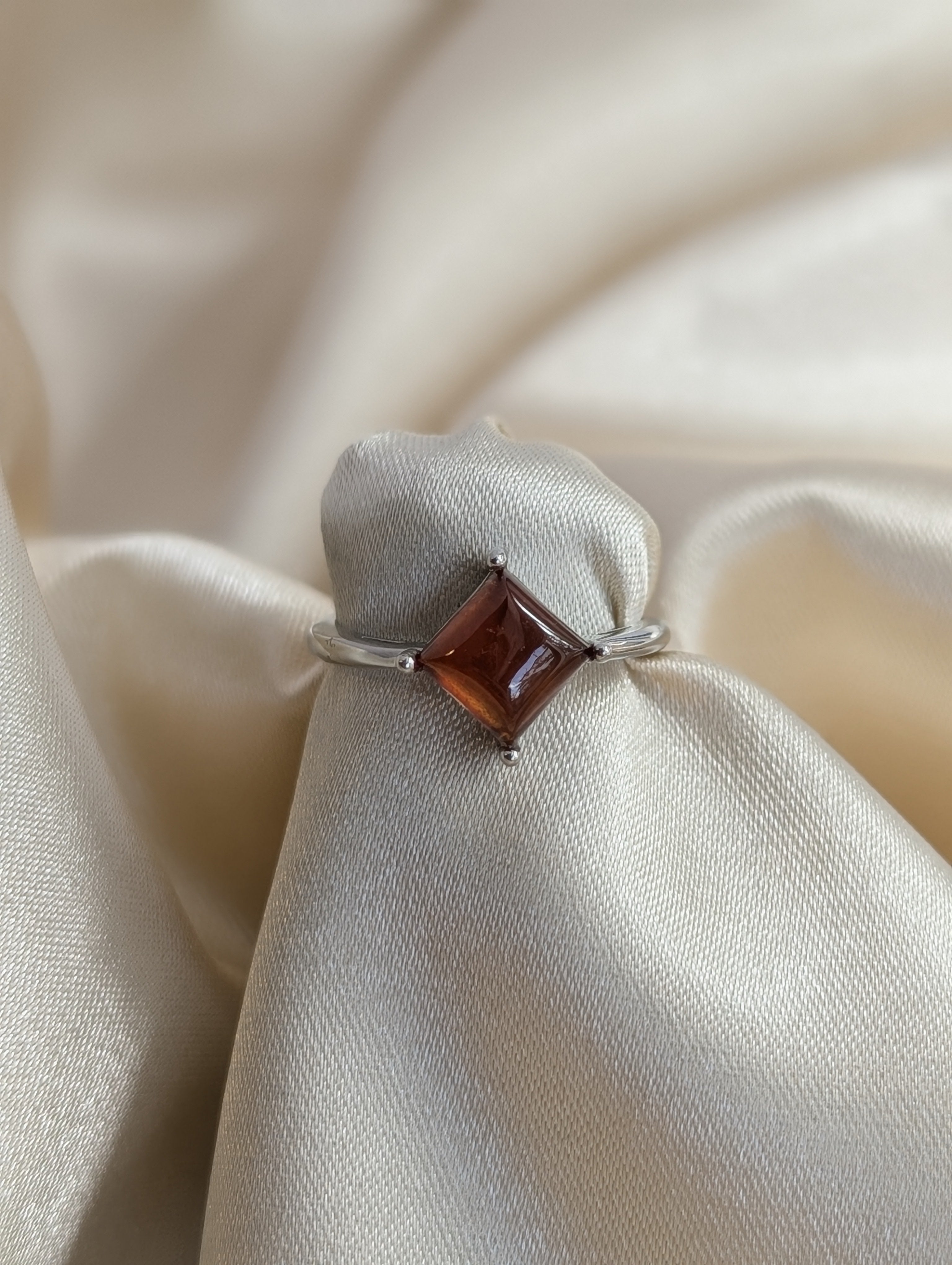 Garnet Adjustable Ring