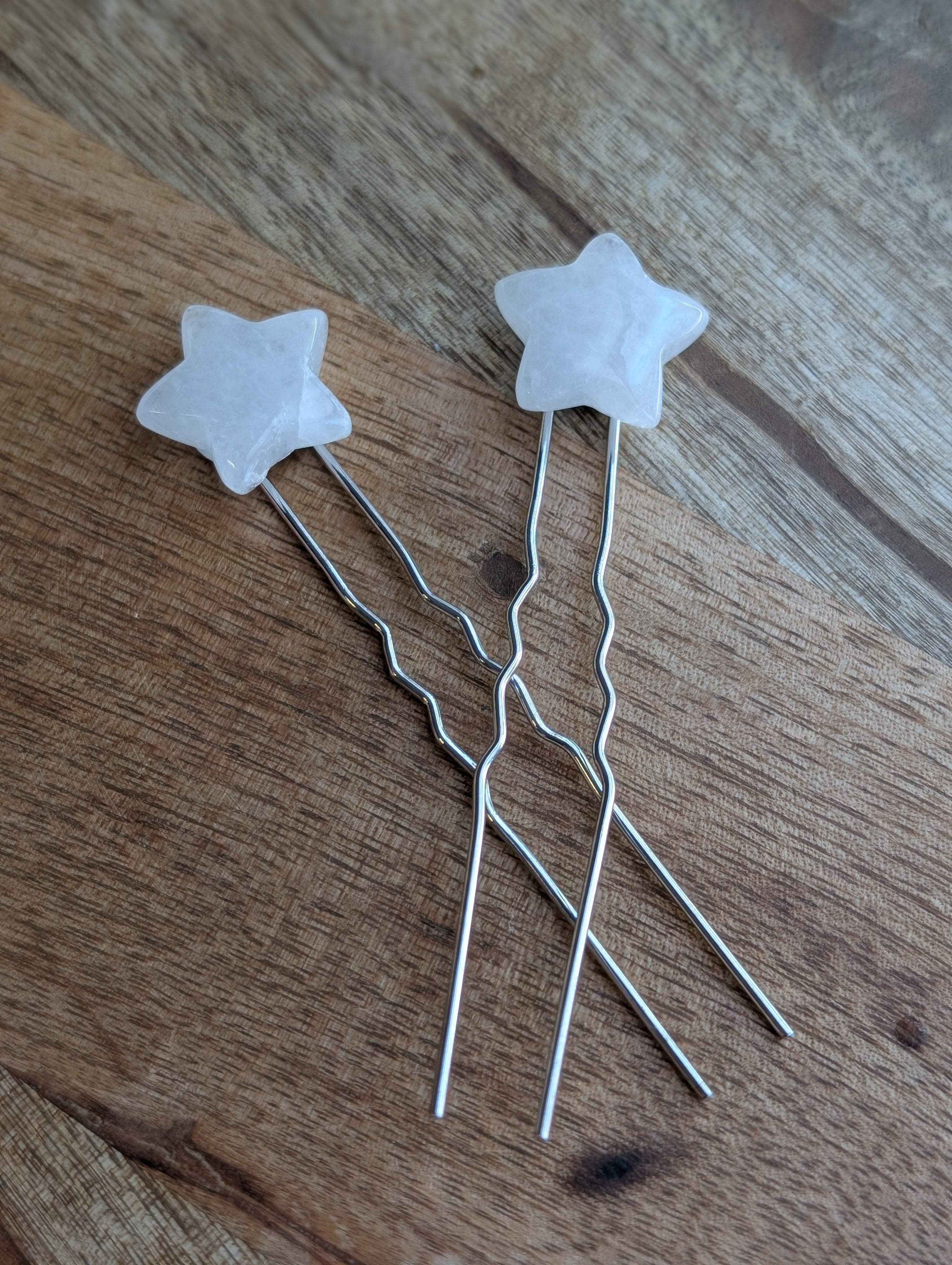 Quartz Star Hair Pin Set